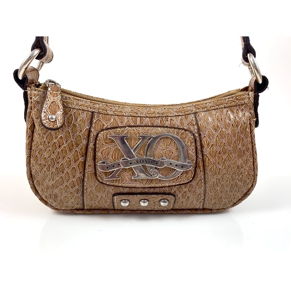 ❌SOLD❌ 90’s XOXO nude faux snakeskin mini purse - Picture 4 of 8